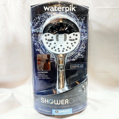 Waterpik Cuidado de Ducha 180 Grados Pivotante Cabezal de Ducha 5 Spray QBS-563MEB Foto 1 de 2