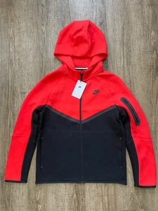 Nike Sportswear Tech Fleece Big Kid’s Full Zip Hoodie Sz Large HV5867-011 - Picture 1 of 3