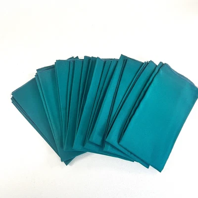 16”x 16” Premium Dinner Napkins set of 12 Cloth Cotton Blend Teal Turquoise - Image 1 of 4