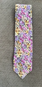 Vintage Robert Stewart Krawatte Blumenmuster Baumwolle breite Breite - Bild 1 von 5