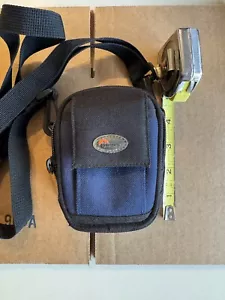 Lowepro Camera Bag Pouch Small Compact Black /Blue Adjustable Strap Z5 4. x 3.25 - Picture 1 of 1