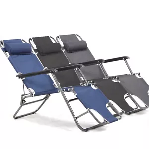 Zero Gravity Recliner Reclining Lounge Folding Outdoor Camping Chair - Picture 1 of 3