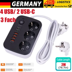 Multipresa Multipresa 3 prese Con 2 Type-C e 4 prese USB EU - Foto 1 di 17