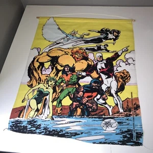 Marvel Banner SCROLL Very Rare 1985 ALPHA FLIGHT NORTHSTAR GUARDIAN MCU - Picture 1 of 7