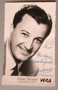 Authographe ANDRE DASSARY carte photo - Bild 1 von 2