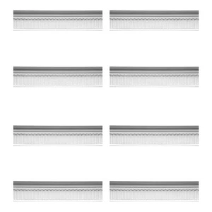 Renovator's Supply Ornate Cornice White Urethane Sommet Design 8 Pieces Totalin - Picture 1 of 2
