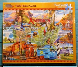 White Mountain Puzzles National Parks America 1000 pc. Jigsaw Puzzle FREE SHIP! - Picture 1 of 3