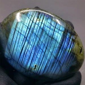 Cristal de labradorita arco iris azul natural 119G pulido SANACIÓN A01 - Imagen 1 de 12