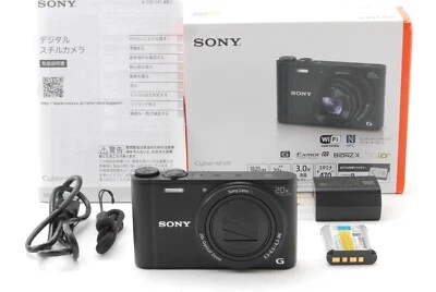[MINT W/BOX] SONY Cyber-shot DSC-WX350 18.2 MP Digital Camera Black JAPAN #197 - Image 1 of 4