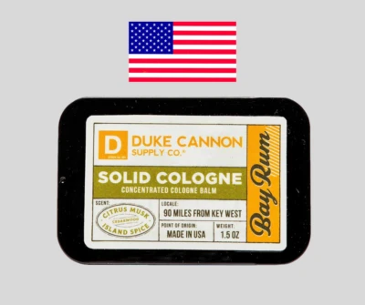 Ron Duke Cannon Bay Colonia Almizcle Cítrico Sólido Hombres 1.5oz Lata Beneficios Veterinarios EE. UU. Foto 1 de 4