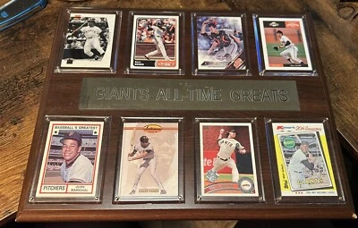 Placa de jugador de 8 cartas Giants MLB All Time Greats Foto 1 de 4