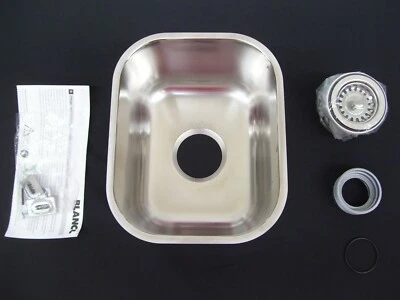 BLANCO UNDERMOUNT COZINHA AÇO INOXIDÁVEL PIA COADOR TIGELA MU5 3,5L - Imagem 1 de 4