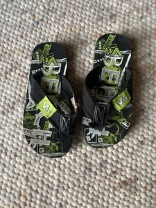 Flipflops Gr. 33 Vty Schwarz/grün/weiß - Bild 1 von 3