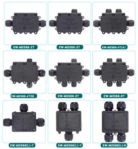 2/3/4~6 Way Waterproof Electrical Junction Box Cable Connector Wire IP68 Outdoor - Picture 1 of 30