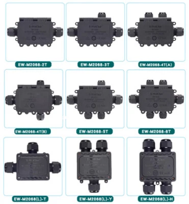 2/3/4~6 Way Waterproof Electrical Junction Box Cable Connector Wire IP68 Outdoor - Image 1 of 4