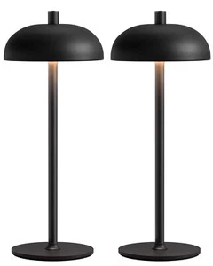 Cordless LED 12" Small Table Lamps Set of 2, Modern Portable Desk Lamp, 3 Col... - Picture 1 of 8
