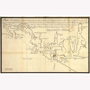 Karte von Vancouver Island und Clayoquot Sound; 1791; antike Karte - Bild 1 von 11
