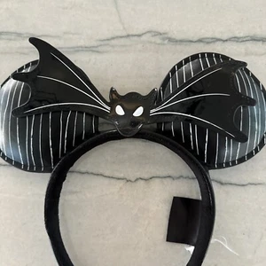 Disney Parks Headband Jack Mickey Bat Ears The Nightmare Before Christmas EUC - Picture 1 of 9