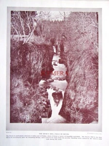 DEVIL's MILL, Falls of Devon : 1924 'Britain Beautiful' Photo Print - Picture 1 of 1
