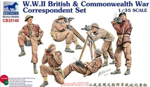 Juego de corresponsales de guerra británicos y de la Commonwealth Bronco 1/35 CB35140 Segunda Guerra Mundial - Imagen 1 de 1