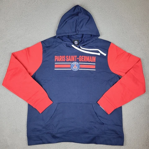 Paris Saint-Germain Size 2XL Pullover Hoodie Fanatics Navy Red Soccer Cover