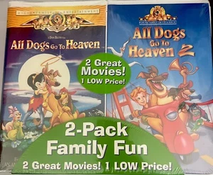 All Dogs Go To Heaven VHS Tapes 1 And 2 Value Pack Disney Sealed - Picture 1 of 2