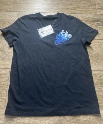 Camiseta grande para hombre SISLEY Dirt Rider "Pasión por la calidad" nueva con etiquetas Foto 1 de 4