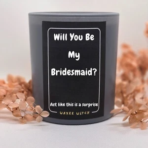 Bridesmaid Wedding Gift  Couple Unique Joke  Birthday Candle Present - Picture 1 of 4