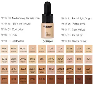 New Small Bottle Face Liquid Foundation Coverage Concealer Skin BB Cream York - Picture 1 of 40