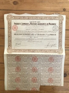 PRODUITS CHIMIQUES & MATIERES COLORANTES de MULHOUSE (68) (E) - Picture 1 of 1