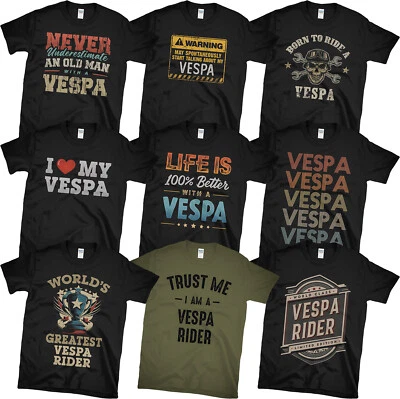 GILDAN CAMISETAS VESPA RIDER. DISEÑOS IMPRESIONANTES Y DIVERTIDOS t5 px gts 300 200 125 Scooter Regalo