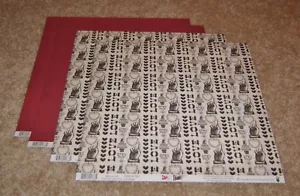 Fancy Pants Designs 12x12 Double Sided Papers(4) ~ Love Note.....Smitten. - Picture 1 of 1