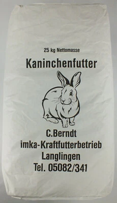 25kg Kaninchenfutter  Qualitätsfutter €,-94/kg Hasenfutter Kaninchenpellets - Bild 1 von 3