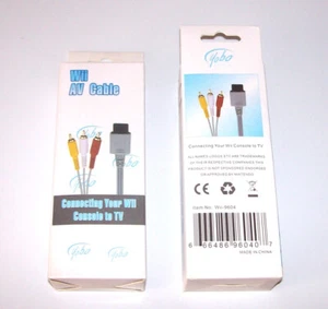 Nintendo Wii Composite AV CABLE Audio / Video Wires RCA NEW in BOX - Picture 1 of 6