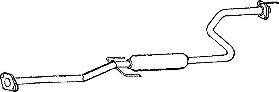 HA223W MIDDLE SILENCER FOR HONDA CIVIC 1.5 1991-1995 - Image 1 of 1