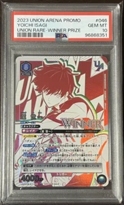 Union Arena Blue Lock Yoichi Isagi Union Rare with Winner Stamp Japanese PSA 10 - Picture 1 of 2