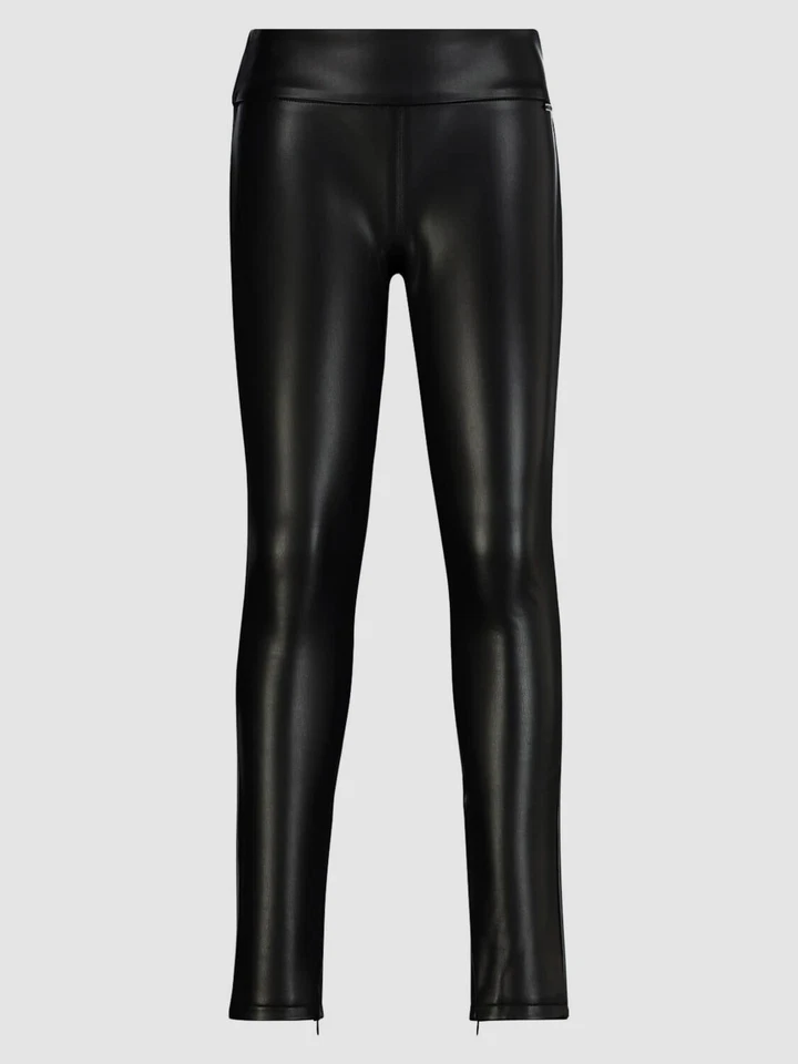 $59 Guess Niños Niñas Grandes Negro Elastizado Adhesionado Imitación Cuero Leggings Pantalones 12 Foto 1 de 1