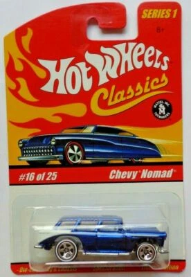 CHEVY NOMAD STATION WAGON BLUE 1/64 HOT WHEELS CLASSICS #16 OF 25 - Image 1 of 3