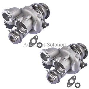 Pair Turbocharger for BMW 4.4L N63 V8 Turbo X6 E71, 550i 650i 750i 11657646092 - Picture 1 of 7