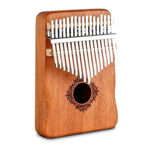 17 Tasti Kalimba Pollice Pianoforte Dito Mbira Legno Mogano Tastiera Strumenti Musicali - Foto 1 di 10