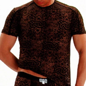 Camiseta Sin Mangas L'Homme Invisible Semitransparente Tattoo MY08 DE1 Negra XL - Imagen 1 de 5