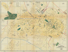 Plano de Ciudad de México. Mapa de la ciudad. City/town plan 1935 old