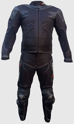 COMBINAISON MOTO CUIR EN TEXTILE Veste et pantalon 2 partie S M L XL 2XL 3XL.CE  - Photo 1/4