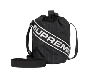 Supreme 3D Logo Small Cinch Pouch Bag Black FW23 Supreme New York 2023 - Picture 1 of 15
