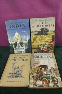 4 vintage ladybird books India wild animals wild flowers motor car - Bild 1 von 1