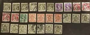Small selection of Belgium Stamps 1932 - 1936 used multiples - Picture 1 of 3