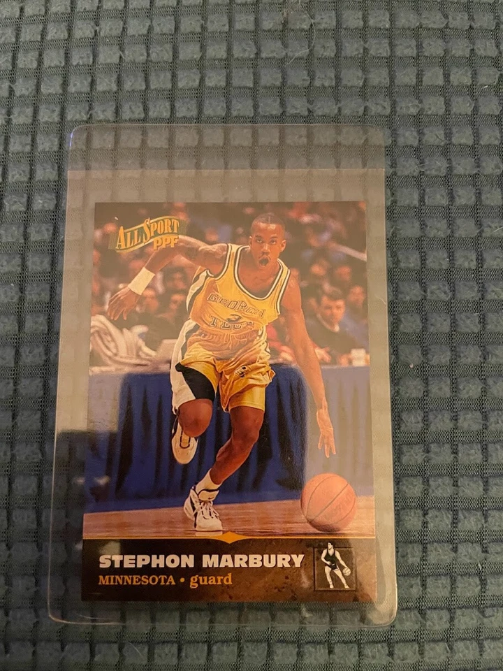 1996-97 Score Board All Sport PPF #9 Stephon Marbury Card NBA Minnesota RC New  - Image 1 of 2
