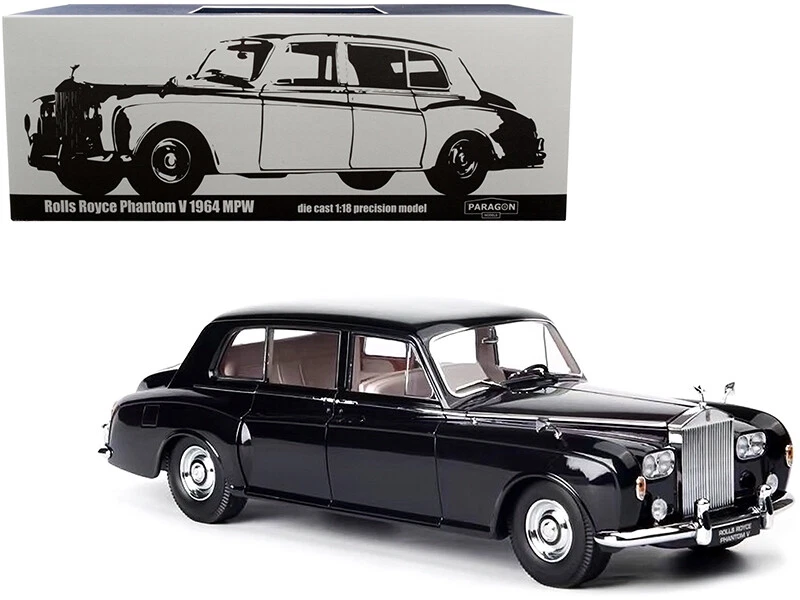 Paragon 1964 Rolls Royce Phantom V Blue Metallic 1/18 Diecast CARZ - Image 1 of 1