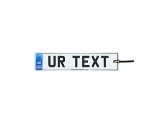 Personalised Greece Number Plate Car Air Freshener - Picture 1 of 2