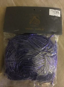 Vintage Zehetner Smith "ANGEL CURLS" Purple Metal Strands Christmas Tree Garland - Picture 1 of 3